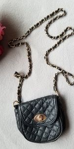 F21 small black purse
